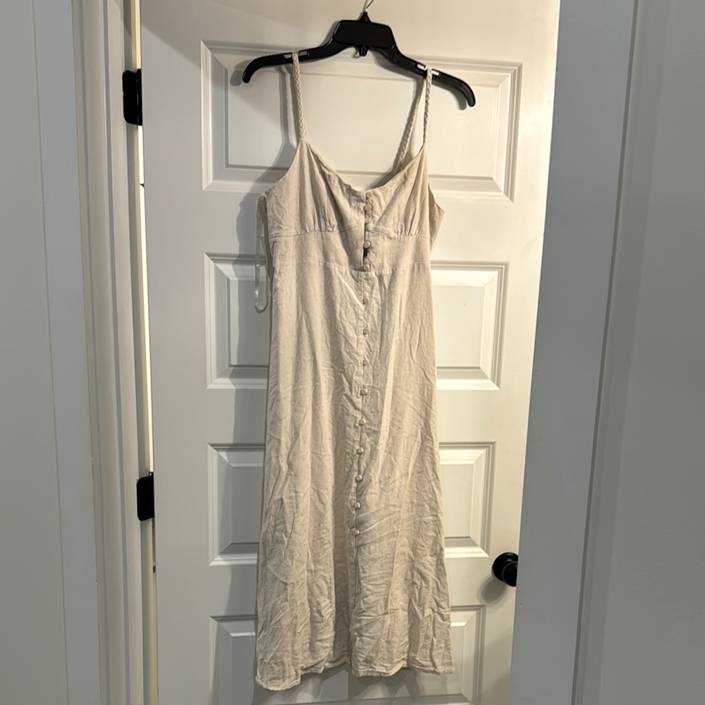 Monteau Cream Sequin Embellished Maxi Dress